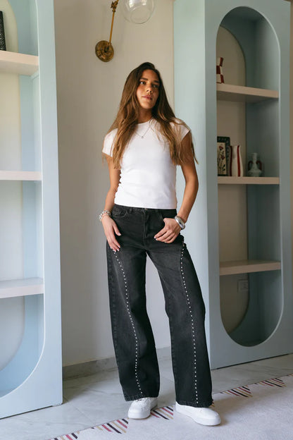 Fearless Studded  Denim - OBI