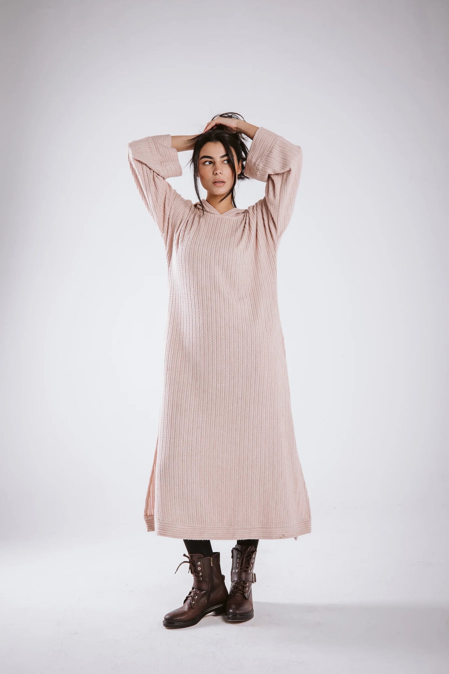 Wool Hoodie Dress - Taj Sisters