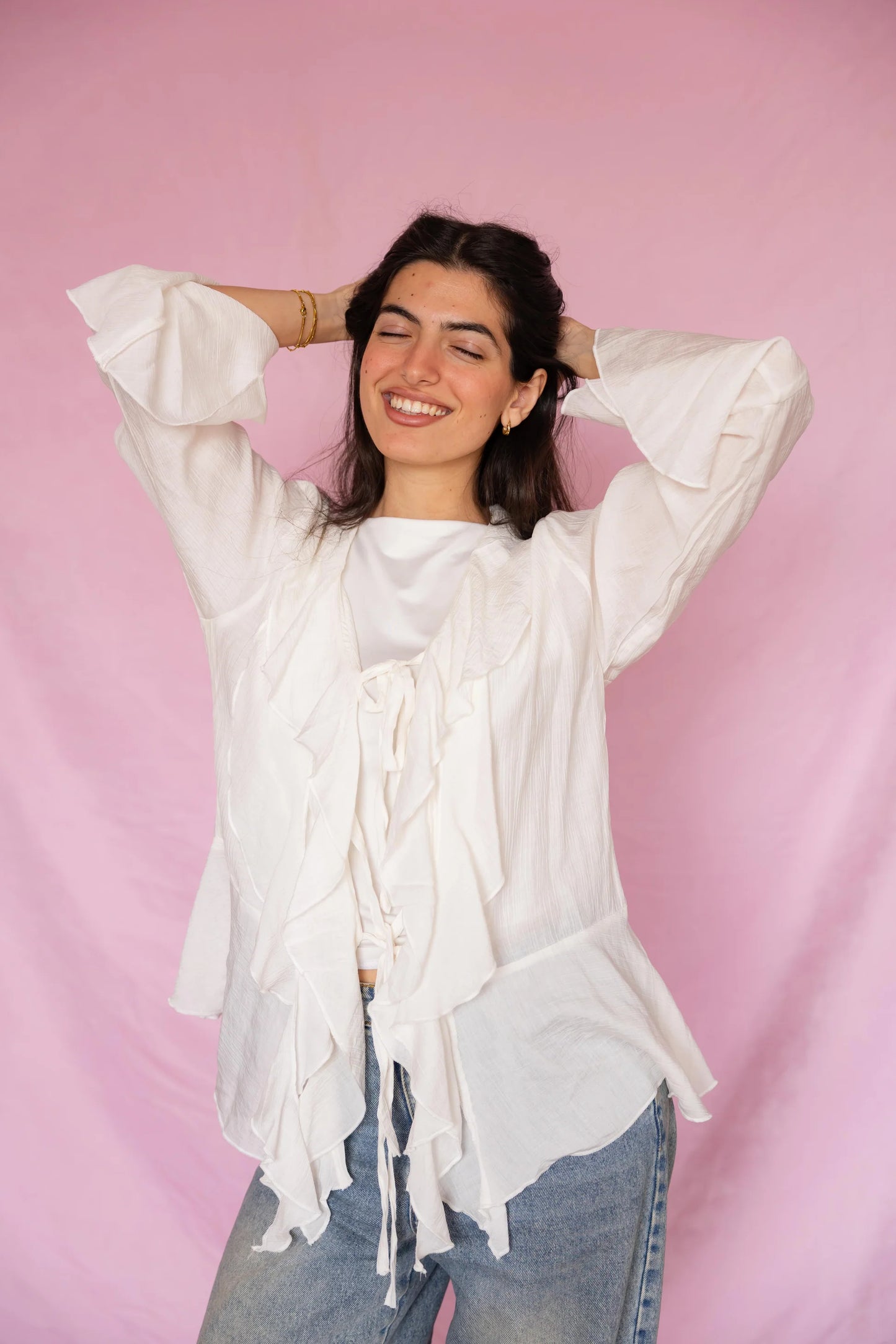 Rosa ruffled blouse - mo basic