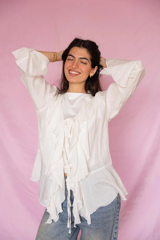 Rosa ruffled blouse - mo basic