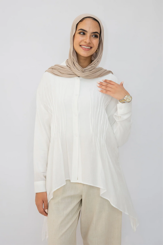 Pleat lines shirt - Double anne