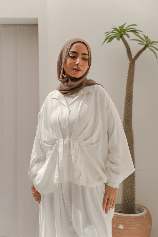 Airy waves linen top - Double anne