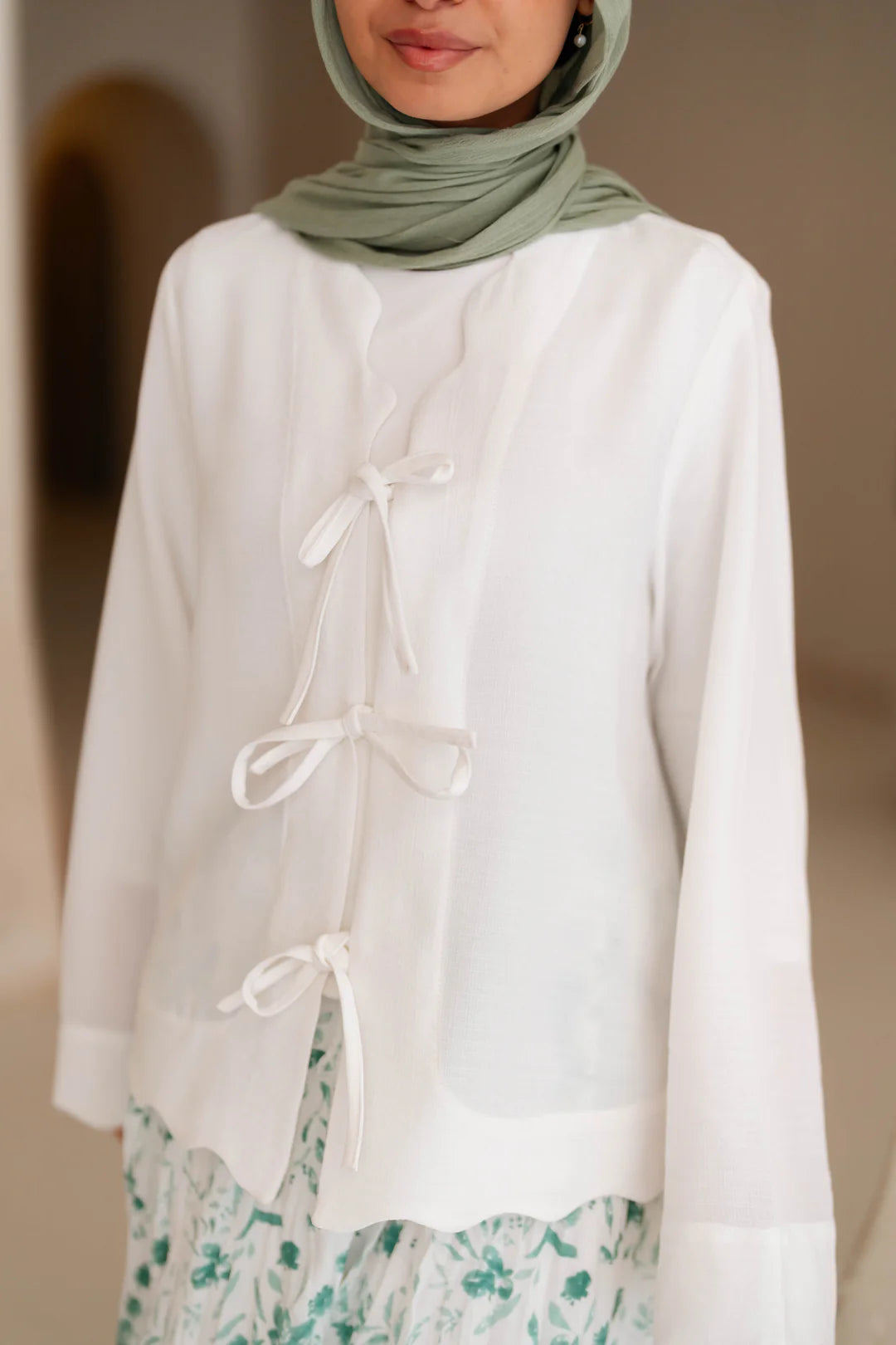 Soft Tie Blouse - Jamila