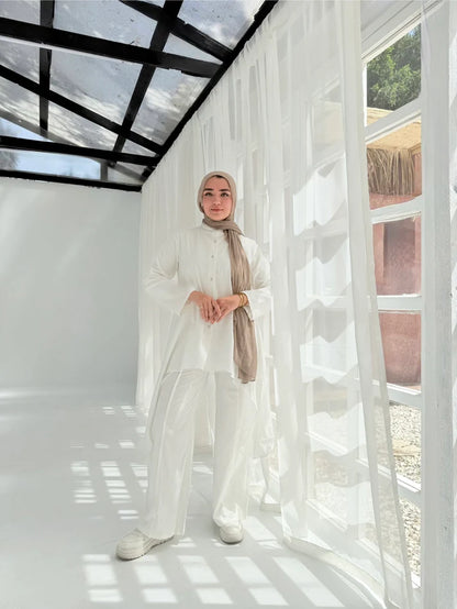 Shimmery linen set - Yasofia