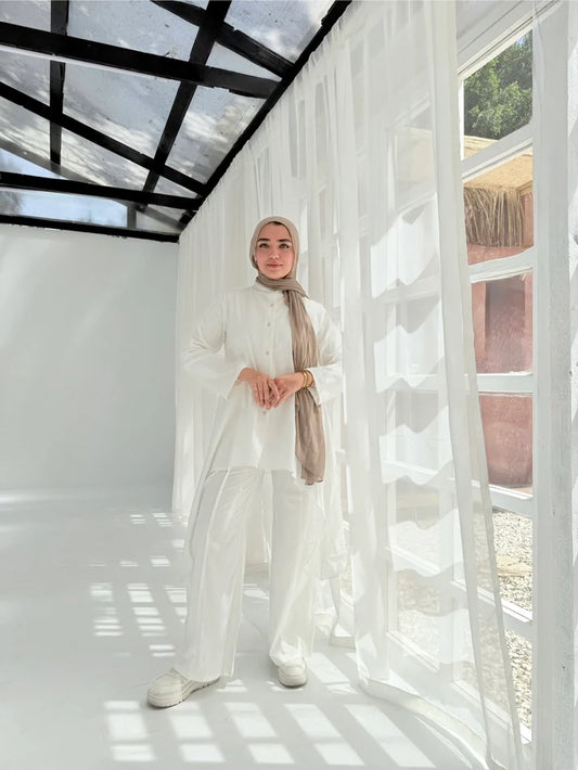 Shimmery linen set - Yasofia