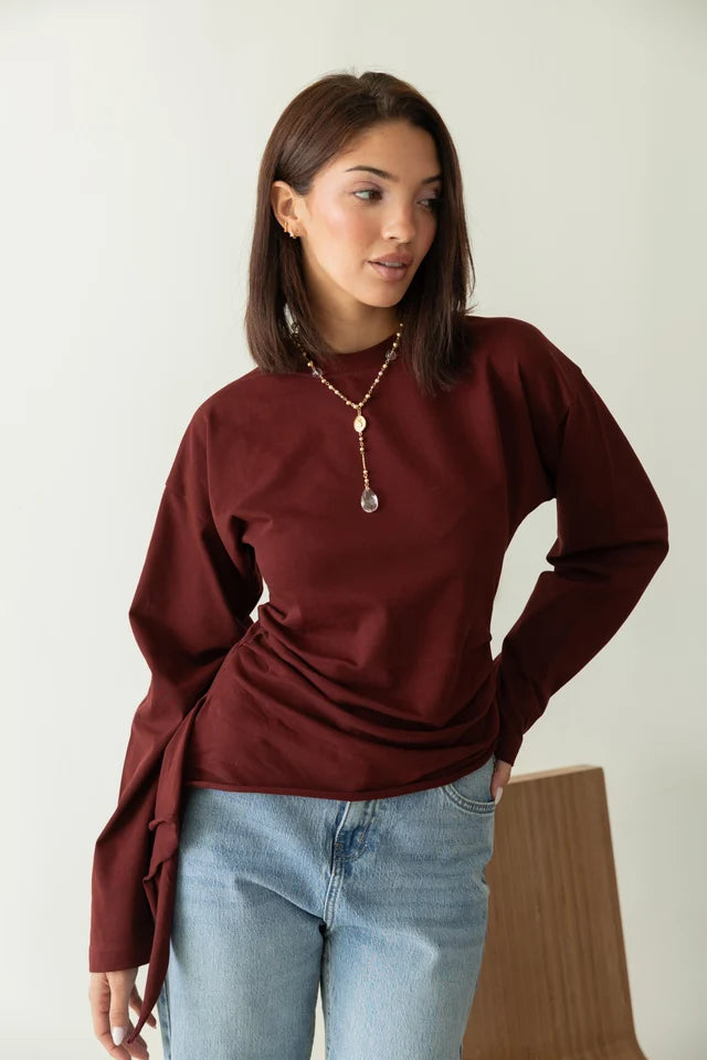 Long Sleeve Ruched - Hernameis jamila