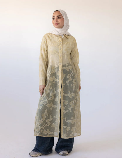 Fleur Dentelle Chemise - Khadija Hijab