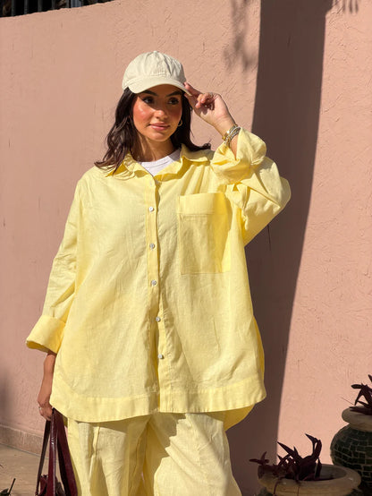 Oversized linen shirts - Caj