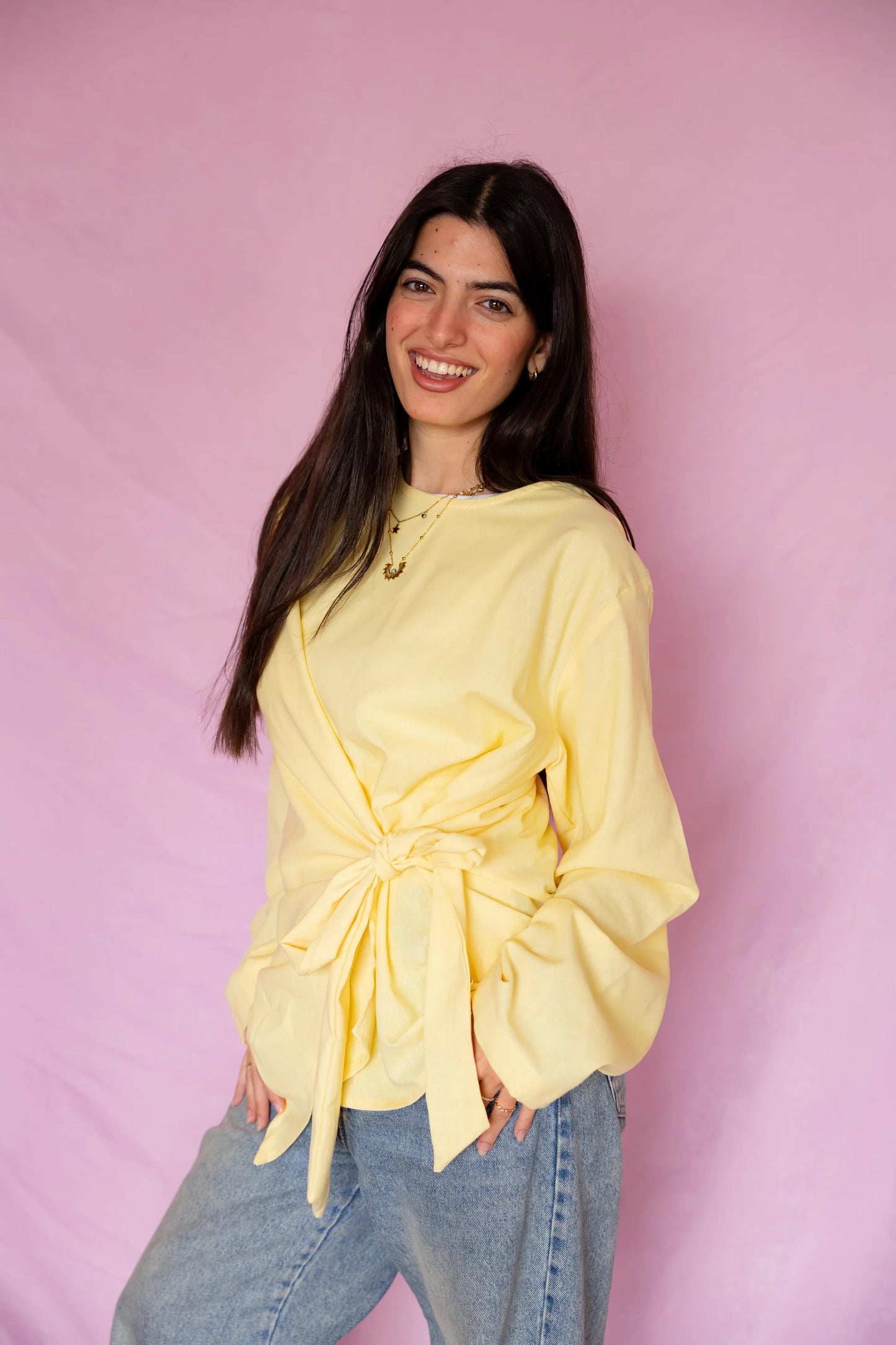Nour side wrapp shirt - Mo basic