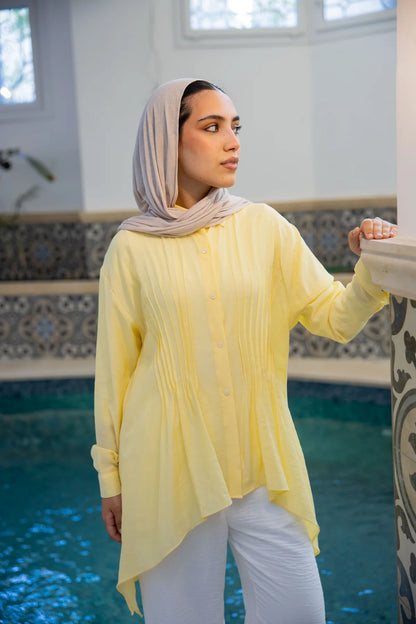 Pleat lines shirt - Double anne