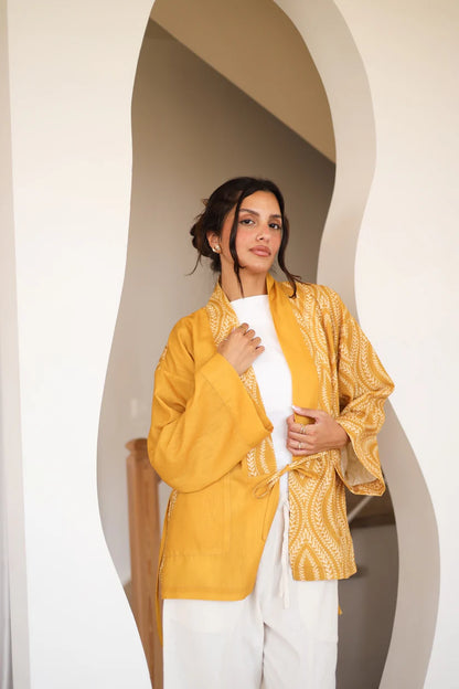 Half linen Kimono  - Sirius