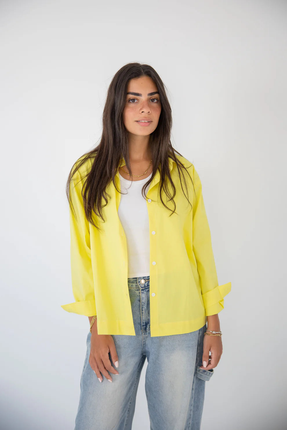 Cropped poplin shirt - Ba fashion